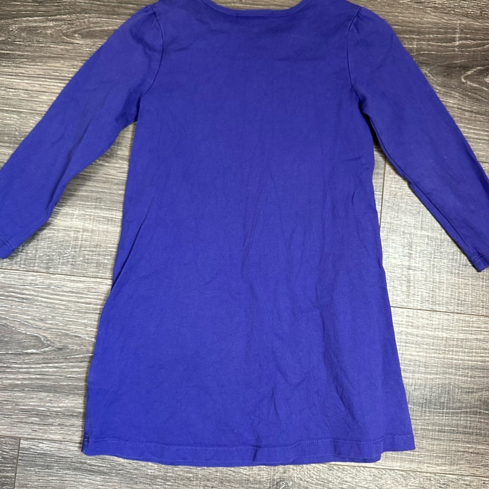 Hanna Andersson Girls 4 (100) Purple Peacock dress - Picture 5 of 5